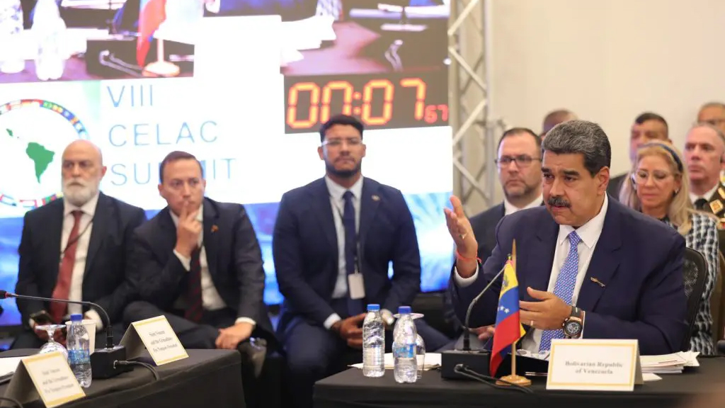 Venezuelan President Nicolás Maduro at the summit of the Community of Latin American and Caribbean States (CELAC) in Saint Vincent and the Grenadines, which took place in March, 2024. Photo: Presidential Press/file photo.