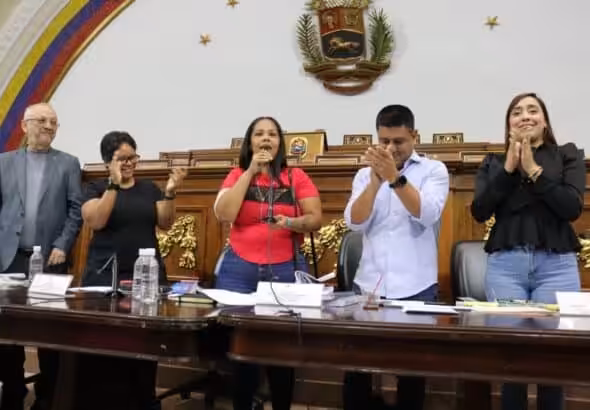 Venezuelan National Assembly deputies inaugurate the preparatory meeting for a world congress against fascism on September 5, 2024. Photo: National Assembly of Venezuela.