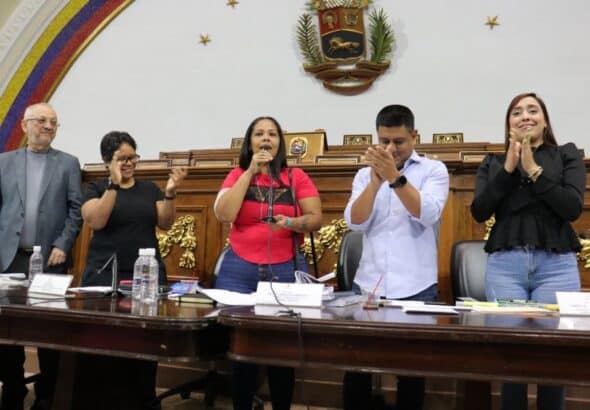 Venezuelan National Assembly deputies inaugurate the preparatory meeting for a world congress against fascism on September 5, 2024. Photo: National Assembly of Venezuela.