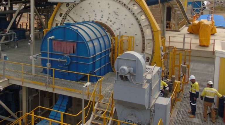 SAG mill at the Boungou mine in Burkina Faso. Photo: Endeavour Mining.