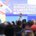 Venezuelan President Nicolás Maduro speaks at the second Venezuela-Colombia binational tourism meeting in La Carlota, Miranda state, September 5. Photo: Presidential Press.