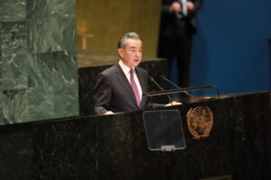 Wang Yi Member of the Political Bureau of the CPC Central Committee and Minister of Foreign Affairs of the People’s Republic of China, at the General Debate of the 79th Session of The United Nations General Assembly. Photo: Ministry of Foreign Affairs The People’s Republic of China/File photo.