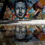 Mural of President Hugo Chavez near the University of the Arts in Caracas. Photo: EFE/file photo.