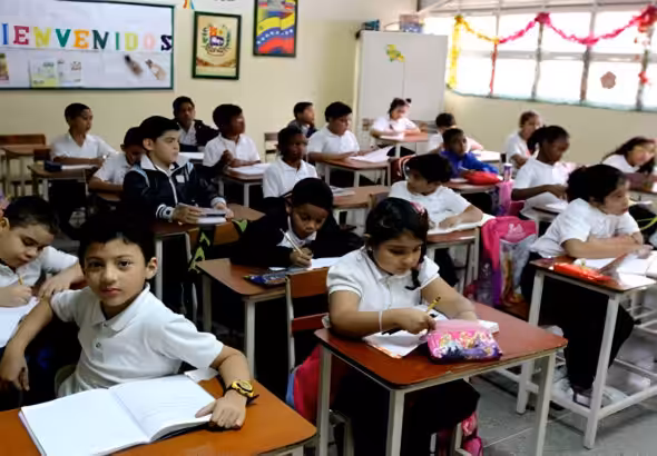 Primary education classroom in Venezuela. Photo: CiudadCCS/file photo.