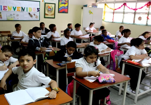 Primary education classroom in Venezuela. Photo: CiudadCCS/file photo.