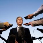 Anthony Blinken faces the press. Photo: Jacquelyn Martin/AFP.