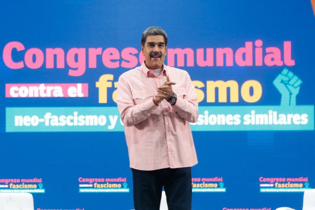 Venezuelan President Nicolás Maduro at the closing ceremony of the Congress Against Fascism, Neo-Fascism, and Similar Expressions, Caracas, September 11, 2024. Photo: Presidential Press.