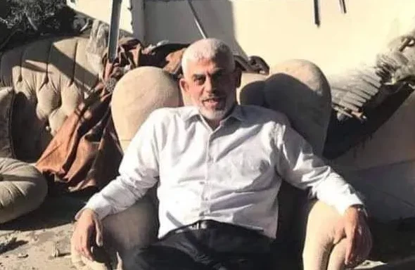 Yahya Sinwar in his destroyed home in 2021. Photo: The Anti Empire Project/File photo.