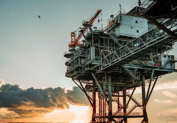 Offshore gas platform. Photo: File photo.