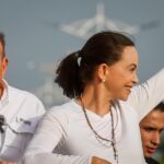 Featured image: Venezuelan former presidential candidate Edmundo González (left) next to Maria Corina Machado during his few political rallies he attended during the presidential campaign. Photo: Miguel Gutierrez/EFE/file photo.