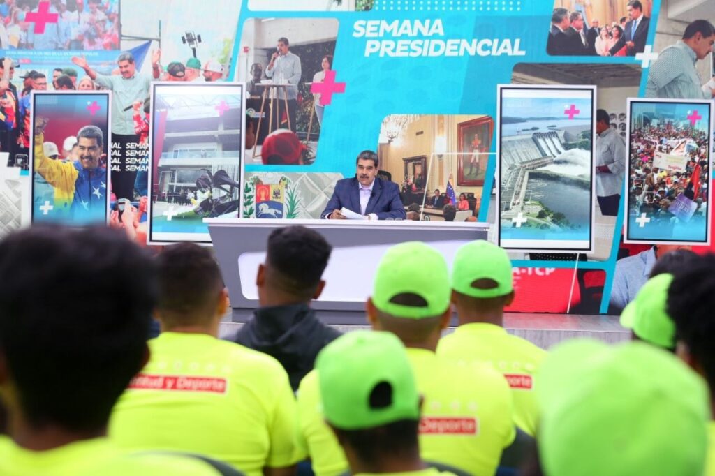 Venezuelan President Nicolas Maduro during the broadcast of his television program Con Maduro+, on Monday, September 2, 2024. Photo: Presidential Press.