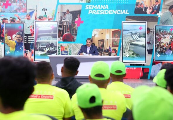 Venezuelan President Nicolas Maduro during the broadcast of his television program Con Maduro+, on Monday, September 2, 2024. Photo: Presidential Press.