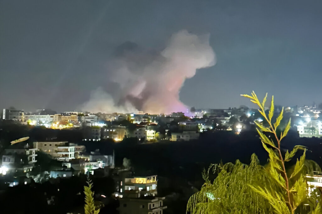 Effects of Israeli night raids on the Hama countryside in central Syria on September 9, 2024. Photo: Al Jazeera.