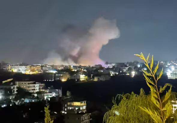 Effects of Israeli night raids on the Hama countryside in central Syria on September 9, 2024. Photo: Al Jazeera.