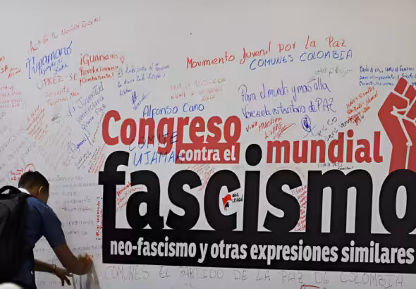 Featured image: Poster of the Congress Against Fascism, Neo-Fascism, and Similar Expressions held in Caracas. September 11, 2024. Photo: Ultimas Noticias.