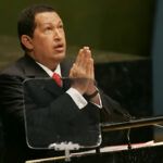 Venezuelan President Hugo Chávez at the United Nations General Assembly in 2006. Photo: M. Segar/Reuters/file photo.