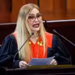 President of the Supreme Court of Justice of Venezuela, Caryslia Beatriz Rodríguez, one of the Venezuelan State officials on whom the US government imposed new sanctions. File photo.