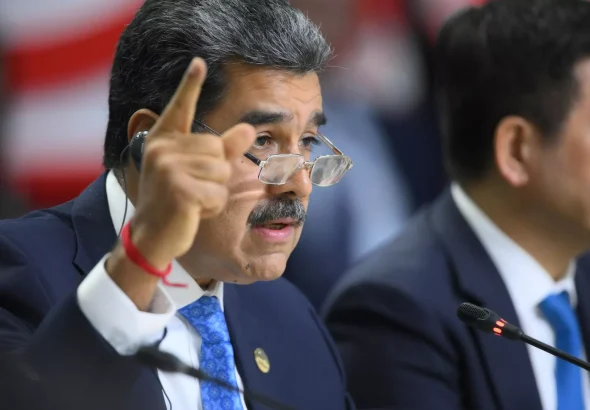 President of Venezuela Nicolas Maduro during the plenary session of the Outreach/BRICS Plus meeting held in Kazan, Russia on October 24, 2024. Photo: Vladimir Astapkovich/BRICS Summit Photo Gallery.