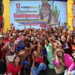 Chavistas celebrating Indigenous resistance day in Venezuela on Saturday, October 12, 2024. Photo: Con el Mazo Dando.