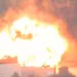 Frame grab from footage released by Lebanon’s Hezbollah resistance movement shows the moment of its striking a target in the occupied Palestinian territories. Photo: PressTV/File photo.