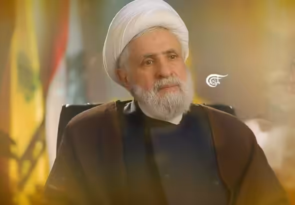 Hezbollah's new Secretary-General Sheikh Naim Qassem. Photo: Al Mayadeen English/Zeinab el-Hajj.