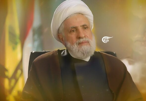 Hezbollah's new Secretary-General Sheikh Naim Qassem. Photo: Al Mayadeen English/Zeinab el-Hajj.