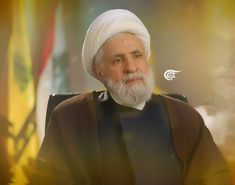 Hezbollah's new Secretary-General Sheikh Naim Qassem. Photo: Al Mayadeen English/Zeinab el-Hajj.