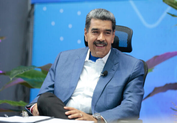 Nicolás Maduro on television. Photo: Alba Ciudad.