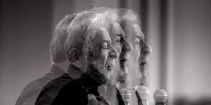 A multiple exposure photograph of former Brazilian President Luiz Inácio Lula da Silva during a speech in São Paulo on Sept. 21, 2017. Photo: Suamy Beydoun/AGIF via AP.