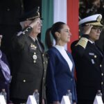 Mexican President Claudia Sheinbaum in a ceremony of the Armed Forces and National Guard of Mexico. Photo: Claudia Sheinbaum/X.