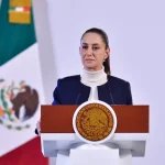 Mexican President Claudia Sheinbaum during a press conference. Photo: Office of Mexican Presidency.