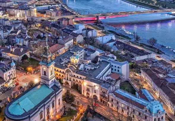 Featured image: Aerial view of the city of Belgrade, Serbia. Photo: X/@marcbircham.