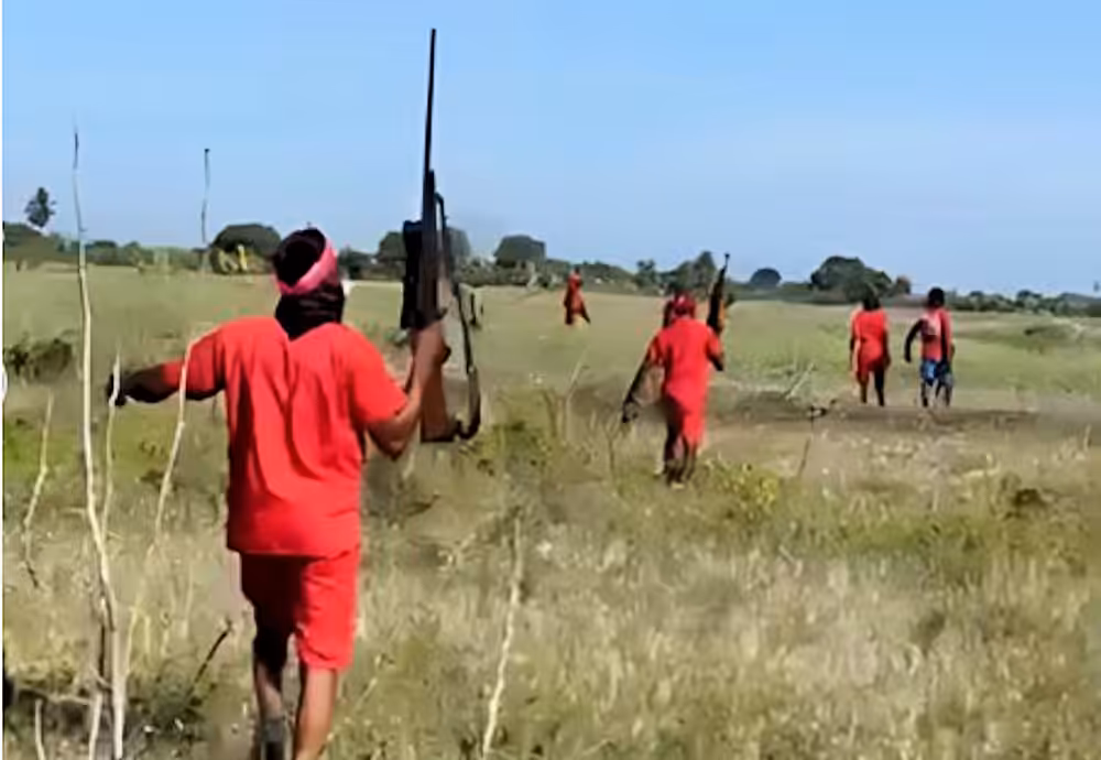 Members of the Gran Grif armed group in the Artibonite Valley. Photo: Gazette Haiti.