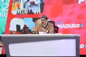 Venezuelan President Nicolas Maduro during his weekly television program Con Maduro+. Photo: Presidential Press.