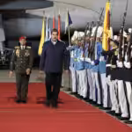 Venezuelan President Nicolás Maduro arriving at the Simón Bolívar International Airport after an international tour that took him to Russia and Algeria  Photo: Presidential Press.