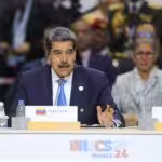 Venezuelan President Nicolás Maduro speaks at the BRICS Summit in Kazan, Russia, October 24, 2024.