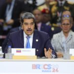 Venezuelan President Nicolás Maduro speaks at the BRICS Summit in Kazan, Russia, October 24, 2024.