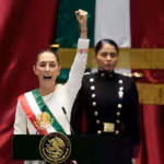 Claudia Sheinbaum in Mexico City, Mexico, October 1, 2024. Photo: Omar Ornelas/El Paso Times.