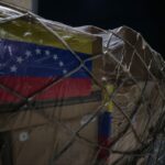 Humanitarian aid for the Lebanese people being loaded at the Simón Bolívar International Airport, La Guaira, Venezuela, October 11, 2024. Photo: Instagram/@cancilleriave.