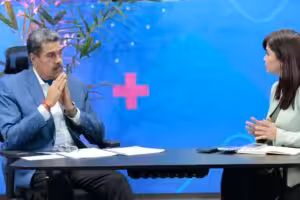 Venezuelan President Nicolas Maduro during his weekly television program Con Maduro+. Photo: Ultimas Noticias.