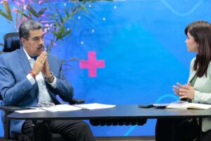 Venezuelan President Nicolas Maduro during his weekly television program Con Maduro+. Photo: Ultimas Noticias.