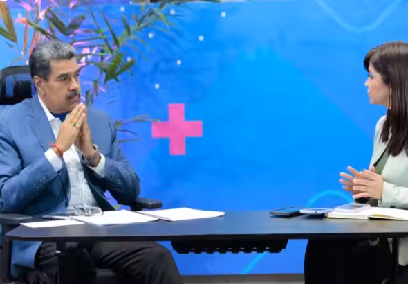 Venezuelan President Nicolas Maduro during his weekly television program Con Maduro+. Photo: Ultimas Noticias.