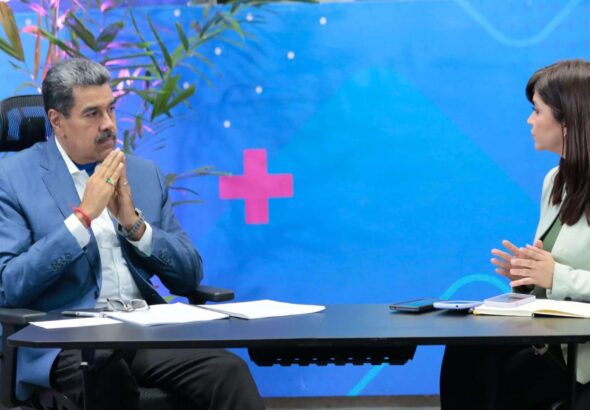 Venezuelan President Nicolas Maduro during his weekly television program Con Maduro+. Photo: Ultimas Noticias.