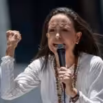 Venezuelan far-right politician María Corina Machado. Photo: EFE.