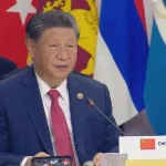 Chinese President Xi Jinping speaks at the 16th BRICS Summit in Kazan, Russia, October 23, 2024. Photo: Xinhua.