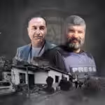 Al Mayadeen martyrs cameraman Ghassan Najjar and broadcast engineer Mohammad Reda killed by an Israeli airstrike on the journalists' residence in Hasbayya, South Lebanon, on October 25, 2024. Photo: Al Mayadeen.