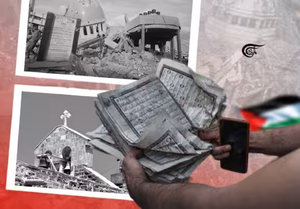 Brazen attacks on Palestinian museums, mosques, libraries and centuries-old churches are in clear violation of the 1954 Hague Convention. Photo: Batoul Chamas/Al Mayadeen.