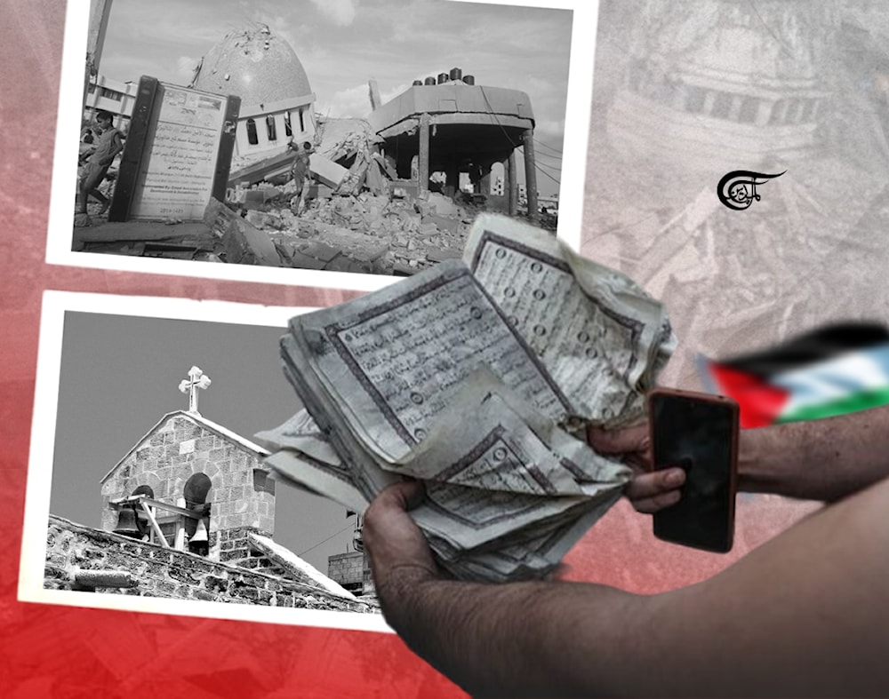 Brazen attacks on Palestinian museums, mosques, libraries and centuries-old churches are in clear violation of the 1954 Hague Convention. Photo: Batoul Chamas/Al Mayadeen.