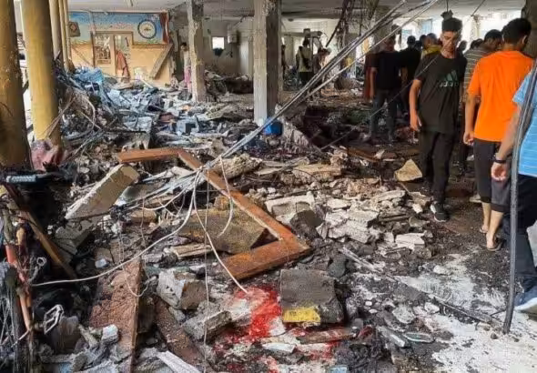 Gaza school massacre. Photo: Newsclick/File photo.