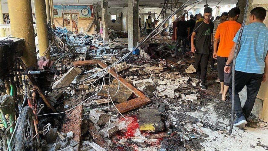 Gaza school massacre. Photo: Newsclick/File photo.